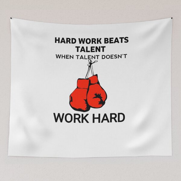 Item preview, Boxing : Hard work beats talent when talent doesn't work hard , motivation  designed and sold by Itaxi.
