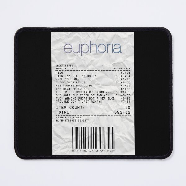 Item preview, Euphoria Season 1 Receipt designed and sold by d-obsession-k.