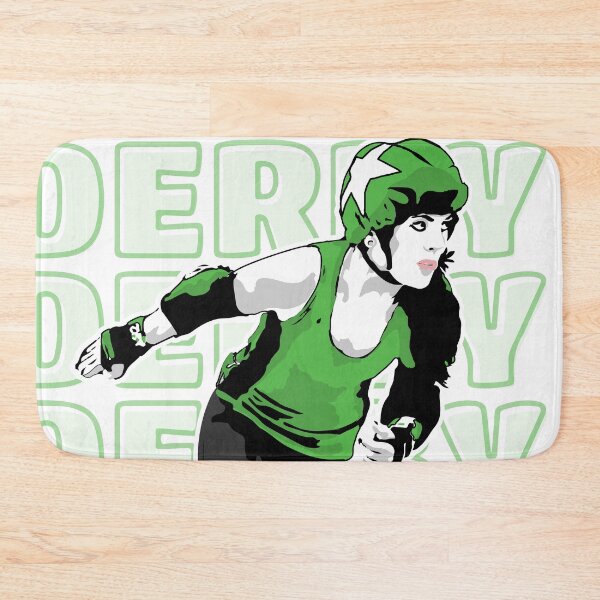 Item preview, Roller Derby Girl - Derby Background - Green - Roller Derby designed and sold by Design Raptor.