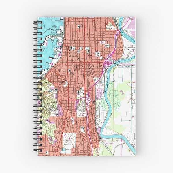 Item preview, Vintage Map of Everett Washington (1953)  designed and sold by BravuraMedia.