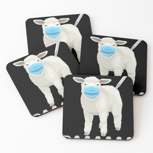 Item preview, Sheep or sheeple anti   vaccine or vax and facemask Essential   designed and sold by FranTita5.