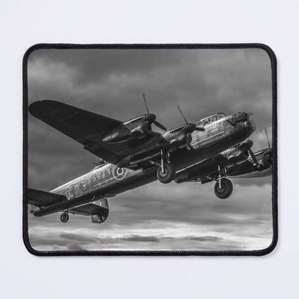 Item preview, Lancaster Bomber In The Sky Mono designed and sold by rawshutterbug.