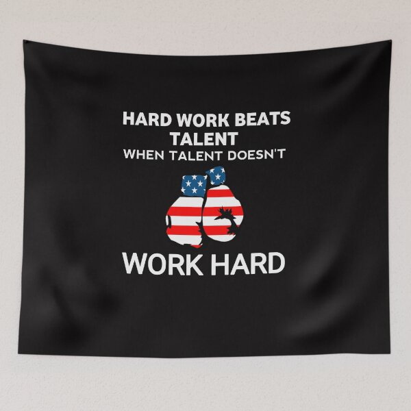 Item preview, Boxing : Hard work beats talent when talent doesn't work hard , motivation  designed and sold by Itaxi.