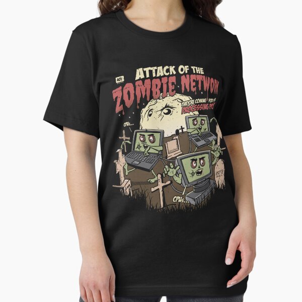 Item preview, Zombie Network Funny Cybersecurity IT Security designed and sold by Nerd Shizzle.