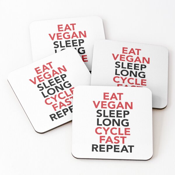 Item preview, eat vegan sleep long cycle fast repeat designed and sold by Nanika-akimoto.