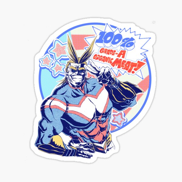 All Might 100% organic meat! Sticker
