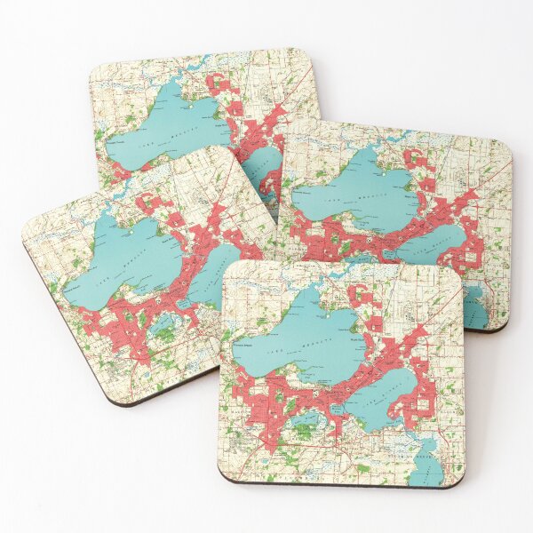 Item preview, Vintage Map of Madison Wisconsin (1959) designed and sold by BravuraMedia.