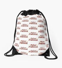 peter parker !! Drawstring Bag