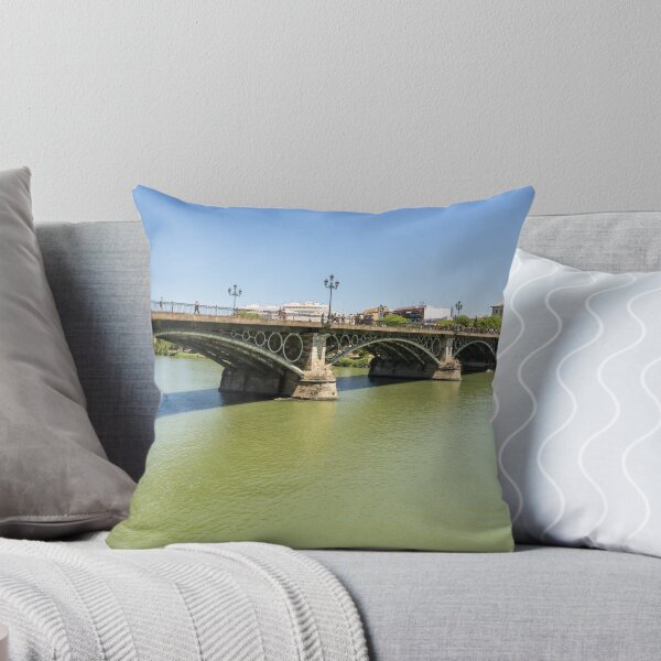 Item preview, Guadalquivir River and Triana Bridge Puente de Isabel II - Quintessential Seville Andalusia Spain designed and sold by Georgia Mizuleva.
