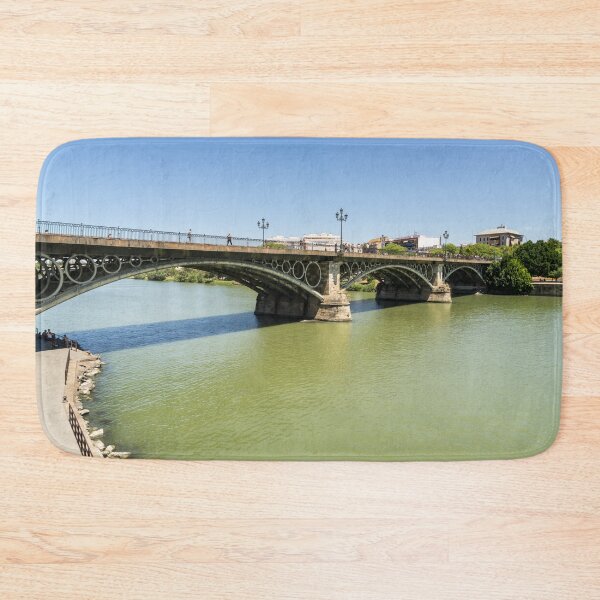 Item preview, Guadalquivir River and Triana Bridge Puente de Isabel II - Quintessential Seville Andalusia Spain designed and sold by Georgia Mizuleva.