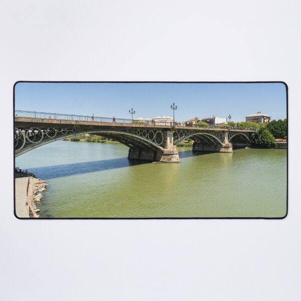 Item preview, Guadalquivir River and Triana Bridge Puente de Isabel II - Quintessential Seville Andalusia Spain designed and sold by Georgia Mizuleva.