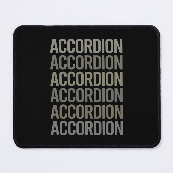 Item preview, Gray Text Art Accordion Accordionist designed and sold by TartSpiderWeb.