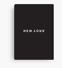New York Minimalist Black and White - Trendy/Hipster Typography Canvas Print