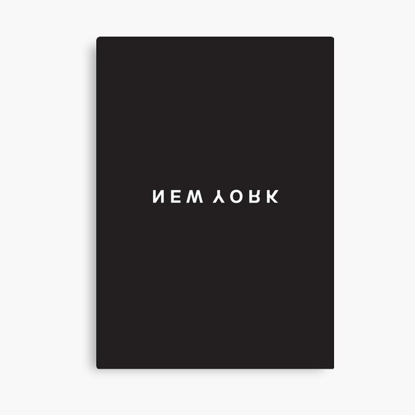 New York Minimalist Black and White - Trendy / Hipster Typografie Leinwanddruck