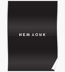 New York Minimalist Black and White - Trendy/Hipster Typography Poster