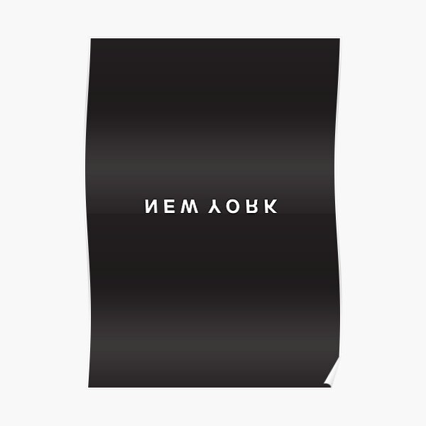 New York Minimalist Black and White - Trendy/Hipster Typography Poster
