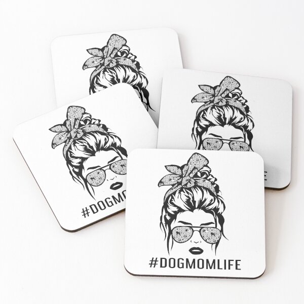 Item preview, Pug Dog Mom Life Messy Hair Bun  -Pug Mom Life Messy Hair Bun- DogMomlife, Pug Dog Lover designed and sold by Simeon	 Dorelus.