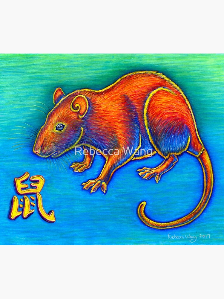 Colorful Chinese Zodiac Animals Year of the Rat by lioncrusher