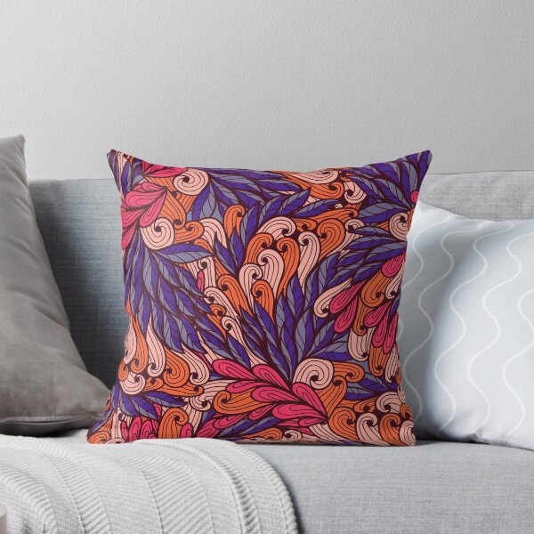 Item preview, Pink and blue pattern with swirls designed and sold by Patternalized.