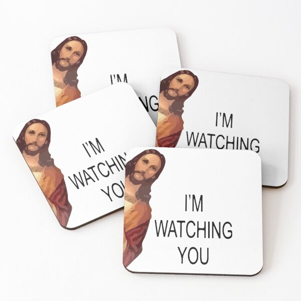 Item preview, Jesus I'm Watching You Peeking Funny Meme designed and sold by hazemham.