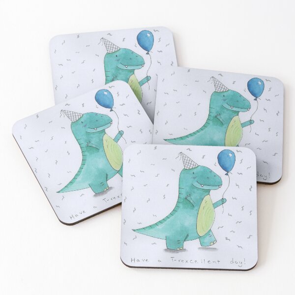 Item preview, T-rexcellent birthday dino designed and sold by Charlotsart .