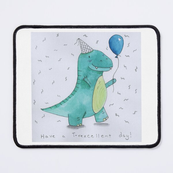 Item preview, T-rexcellent birthday dino designed and sold by Charlotsart .