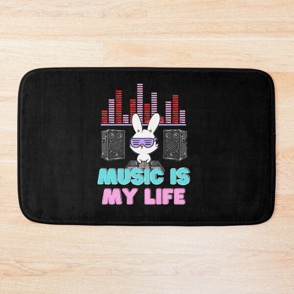 Item preview, Music is my life   DJ rabbit Classic designed and sold by BryanTown3.