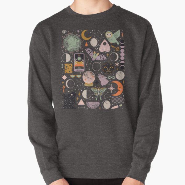 Lunar Pattern: Blue Moon Pullover Sweatshirt