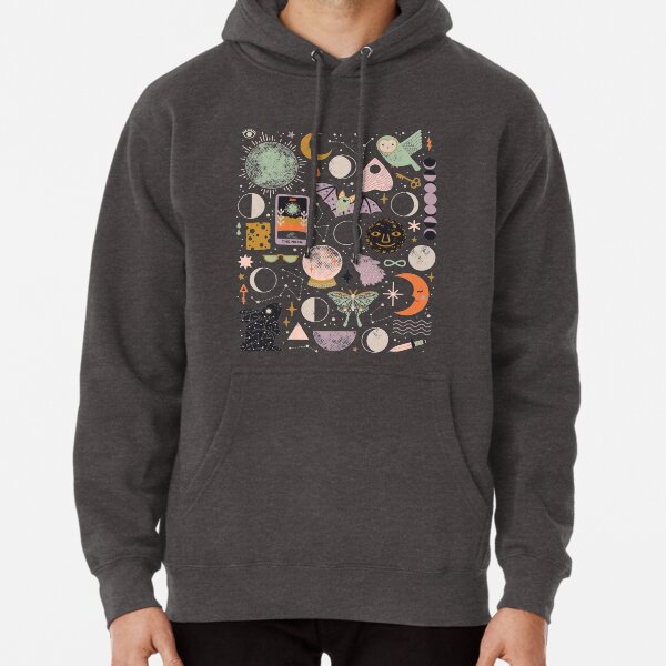 Lunar Pattern: Blue Moon Pullover Hoodie