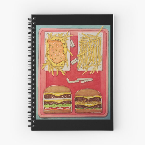 Item preview, Two cheese burgers w/ fries designed and sold by ImitationArt.