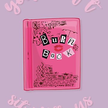 BURN BOOK Sticker for Sale by jorgedespinosa