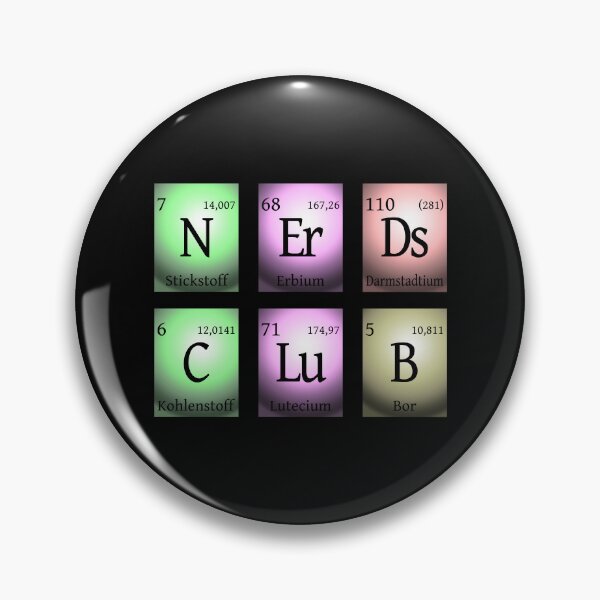 Item preview, nerds club in chemischen Elementen... designed and sold by pASob-dESIGN.