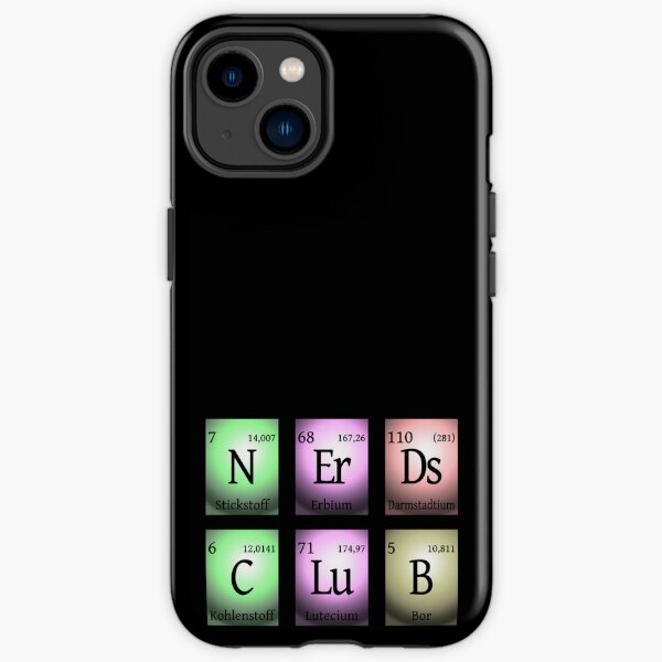 nerds club in chemischen Elementen... iPhone Tough Case