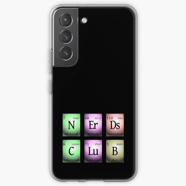 nerds club in chemischen Elementen... Samsung Galaxy Flexible Hülle