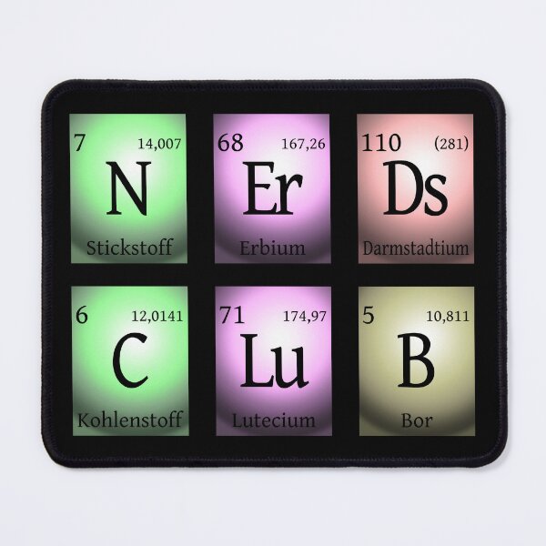Item preview, nerds club in chemischen Elementen... designed and sold by pASob-dESIGN.
