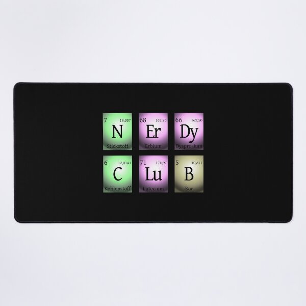 Item preview, nerdy club in chemical elements designed and sold by pASob-dESIGN.