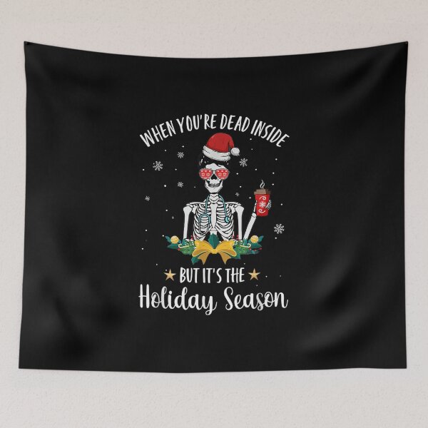 Item preview, Dead Inside But It's The Holiday Season Skeleton Nurse Xmas designed and sold by Isabelsutton.