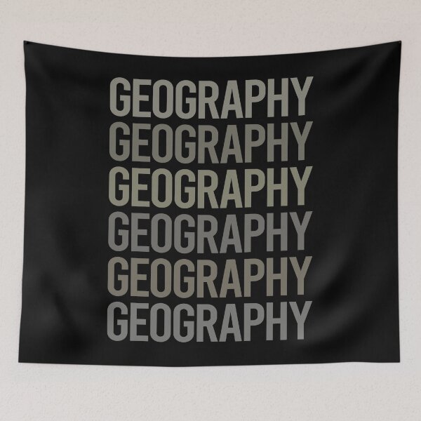Item preview, Gray Text Art Geography designed and sold by TartSpiderWeb.