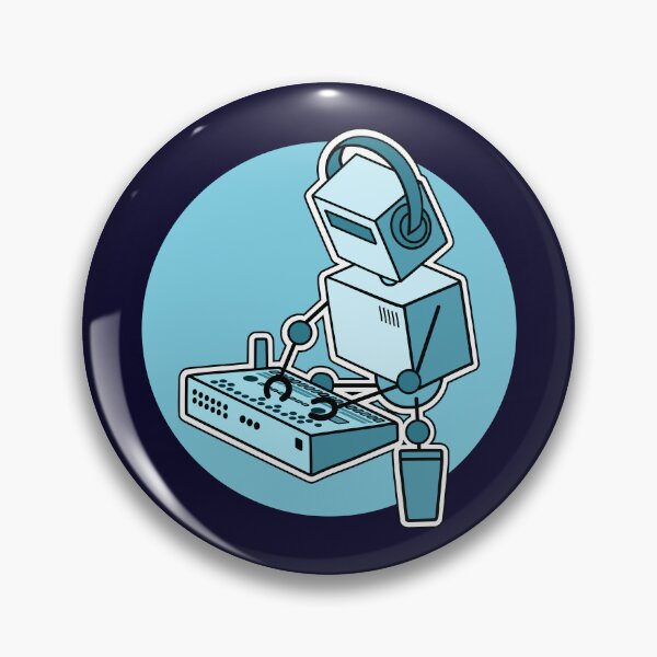 Item preview, Robot Musician Playing Drum Machine (Small Print Size) designed and sold by AtomicMalibu.