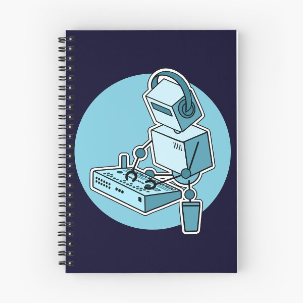 Item preview, Robot Musician Playing Drum Machine (Small Print Size) designed and sold by AtomicMalibu.