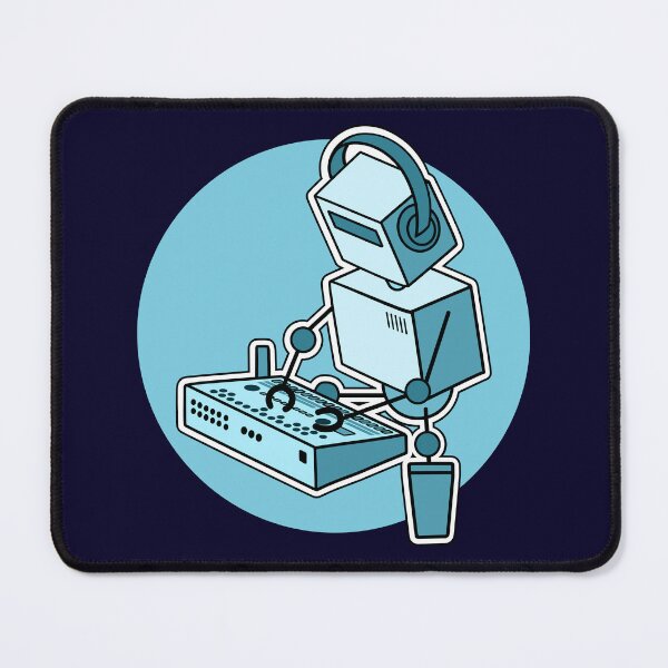 Item preview, Robot Musician Playing Drum Machine (Small Print Size) designed and sold by AtomicMalibu.