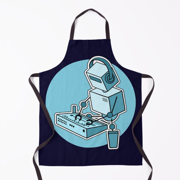 Item preview, Robot Musician Playing Drum Machine (Small Print Size) designed and sold by AtomicMalibu.