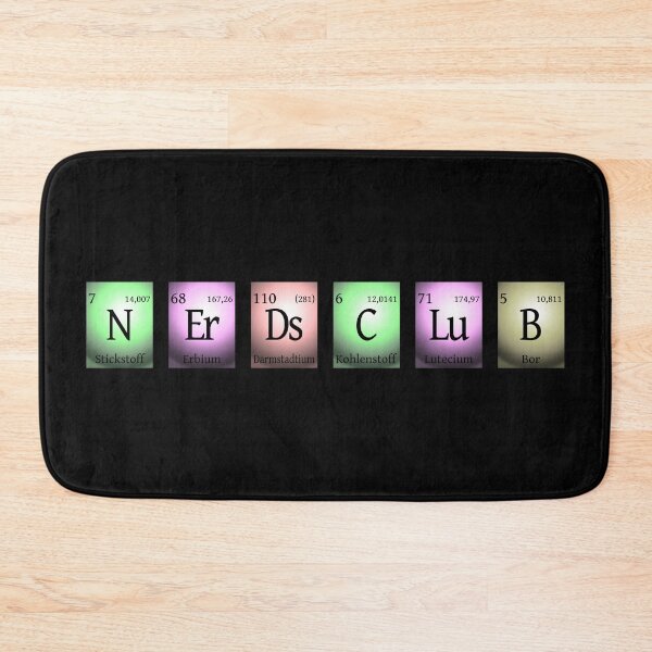 Item preview, Black nerds club 2 in chemischen Elementen... designed and sold by pASob-dESIGN.