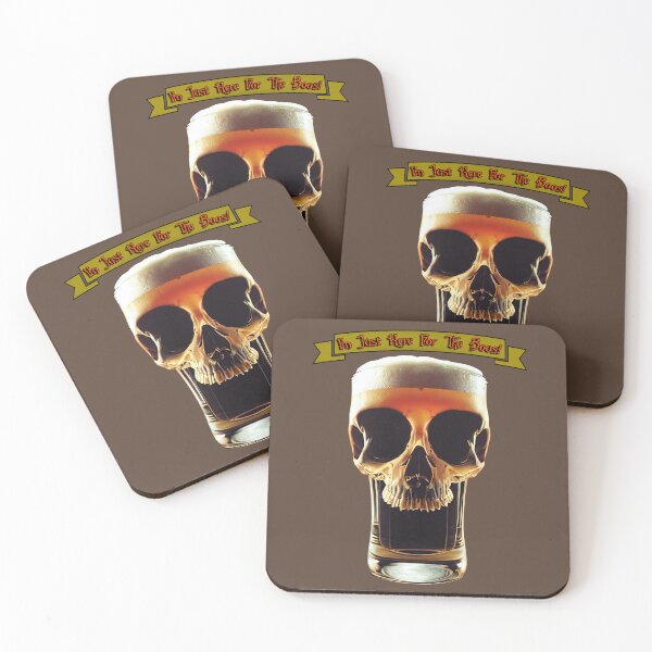 Item preview, alloween Autumn This Year | I'm Just Here For The Boos! | Skeleton Skull | 2022 Sticker designed and sold by Daemonrat.