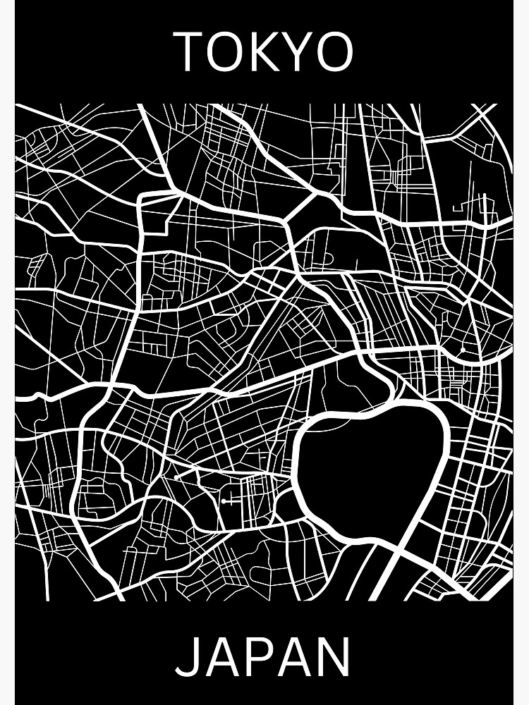 "Tokyo, Japan, Japanese, city map " Poster for Sale by ScandiStuff