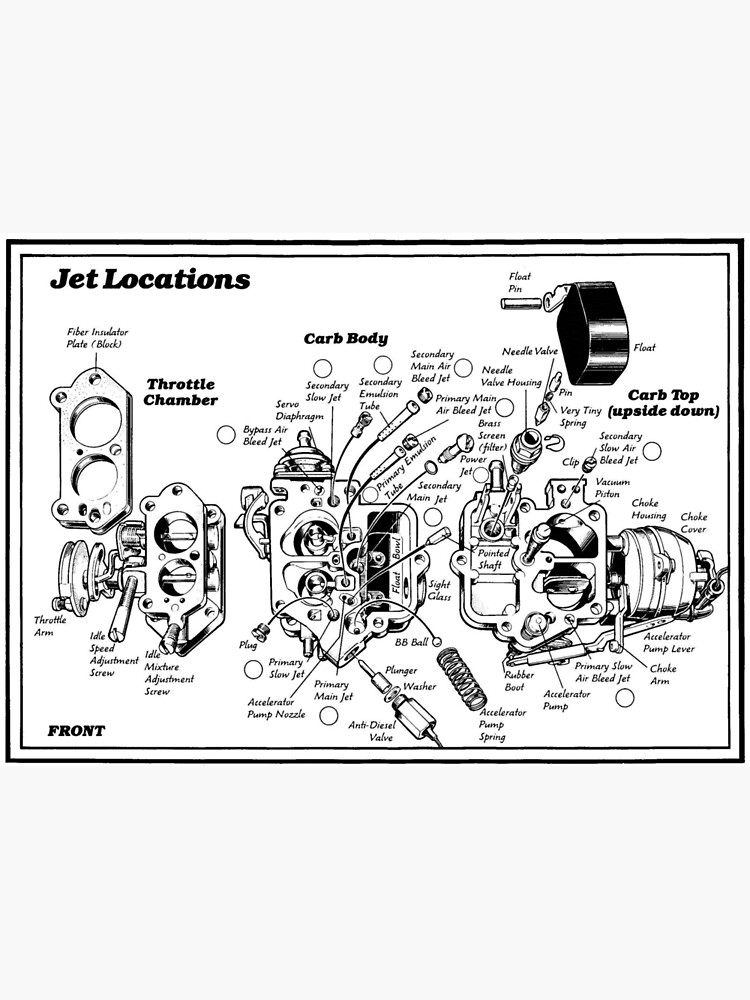 SUBARU HITACHI CARB EXPLODED VIEW
