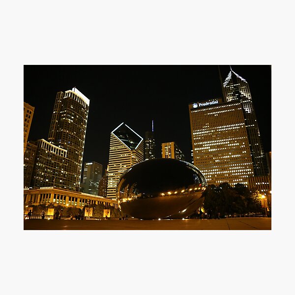 Item preview, Chicago millenium park at night designed and sold by mvpaskvan.