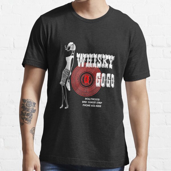 Whisky A Go Go Vintage Black T-Shirt and Thin Hoodie Combo: Live On Sunset  Logo