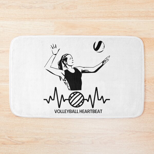 Item preview, Volleyball Heartbeat designed and sold by Quirky Dez.
