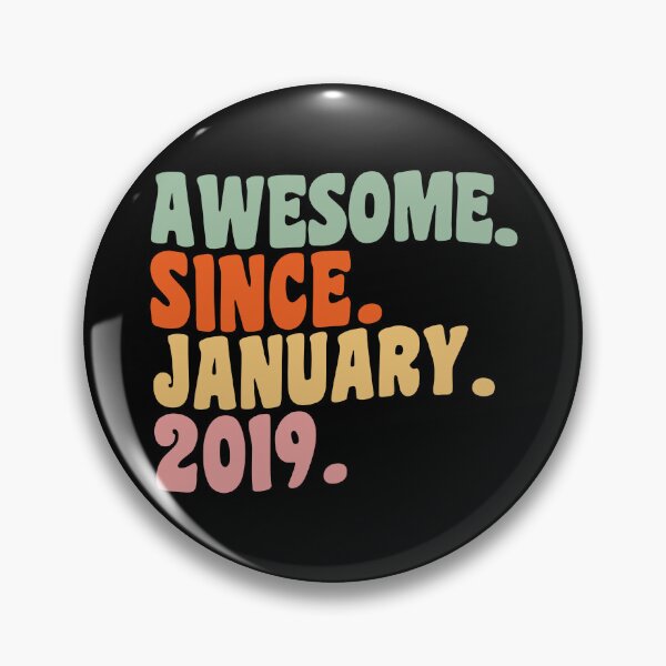Item preview, Awesome Since January 2019 Funny Birthday Quote Gift designed and sold by Artsy Fun.